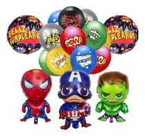 Comprar Set 17 Globos Superheroes Pow Bang Pow Poof Zap