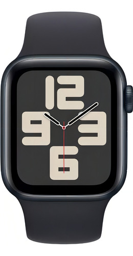 Apple Watch SE GPS + Cellular • Caixa meia-noite de alumínio – 44 mm • Pulseira esportiva meia-noite – P/M - Excelente (Recondicionado)