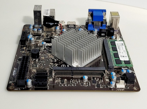 Imagem 2 de 7 de Placa Mãe Msi J1800i - 2gb Ram - Hdmi Usb 3.0