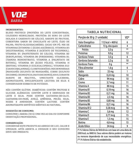 Barra Proteina Vo2 Morango Integralmedica Whey Bar 12 Un 30g