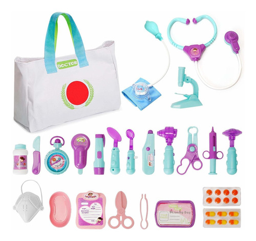 Sdaymol Toys Kit De Doctor Para Niños   26 Piezas De Juguete