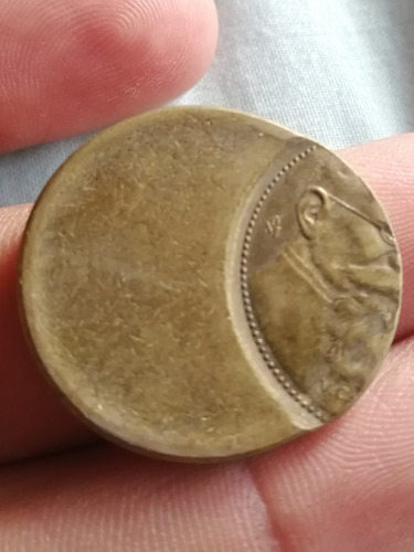 Moneda 100 Pesos Mal Acuñada, Coleccionable, Unica
