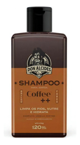 Kit 3x Shampoo Para Barba 120ml - Coffee - Don Alcides