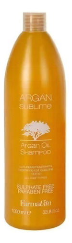  Shampoo Argan Sublime 1000 Ml Farmavita Aceite De Argán