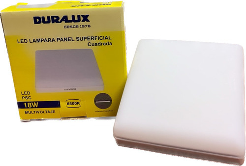 Lámpara Panel Led 24w Superficial Cuadrada 