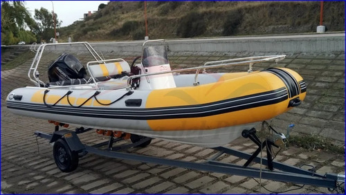 Imagen 11 de 15 de Bote/gomon 500 Equipado Y Mercury 75 Elpt Para Navegar!