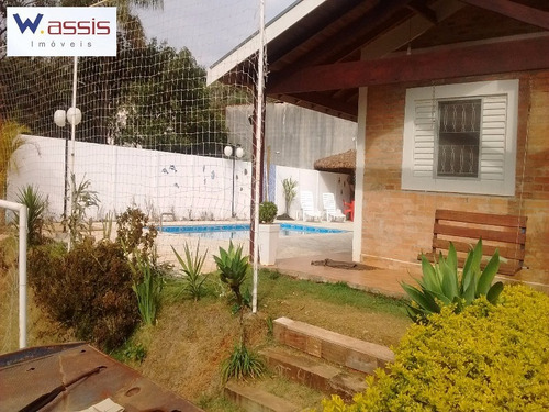 Chácara Em Campo Limpo Paulista, Bairro Nova Germania, Fácil Acesso. 1156 M2 De Terreno E 300 M2 De Construção, Todo Gramado, Plano, Casa Térrea - Ch00015