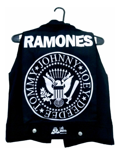 Chaleco Negro Monster Ramones