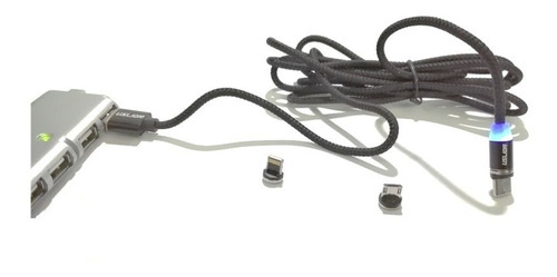 Cable Usb Magnetico 3 En 1 Carga Rapida