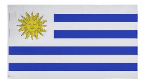 Bandera De Uruguay Mundial De Tela 1.20 X 1.80 Mt Vamos ! 