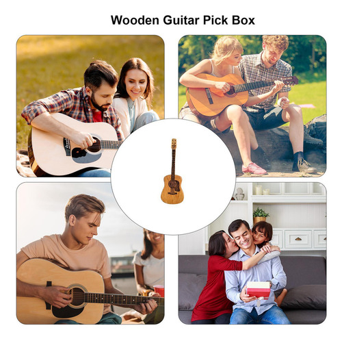 Wx Caixa De Palhetas Para Guitarra, D/wood, Nova, Com 3