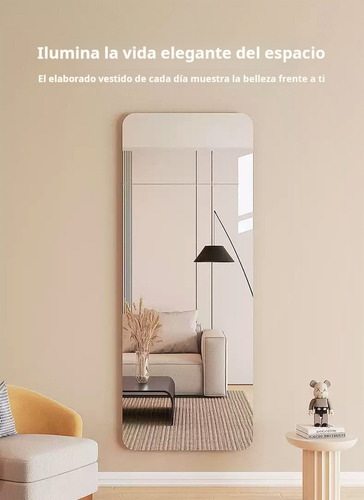 Espejo De Suelo Grande, Suave, 100x50 Cm.