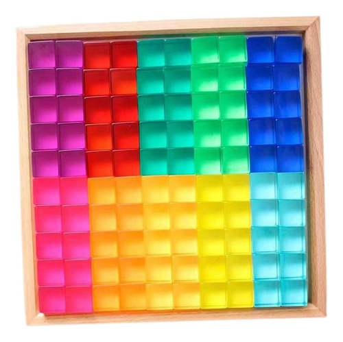 Juego De Bloques De Cubos, Bloques De Construcción Lisos
