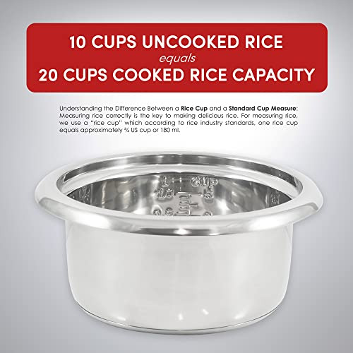 Arrocera Eléctrica Elite Gourmet Erc2010b, 10 Tazas Cocidas