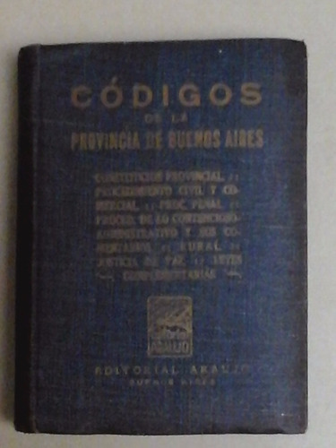 *recopilacion Codigos De La Provincia De Buenos Aires - L085
