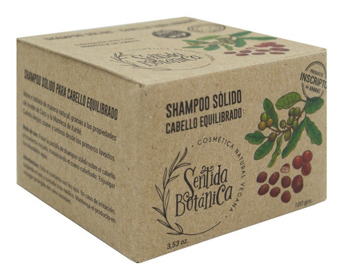Sentida Botánica Shampoo Solido Equilibrado Vegano 100gr 6c