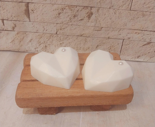 Jabón Corazón Facetado X 30