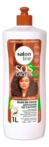 Kit 02 Sos Cachos Ativador De Cachos Coco Salon Line 2x 1kg