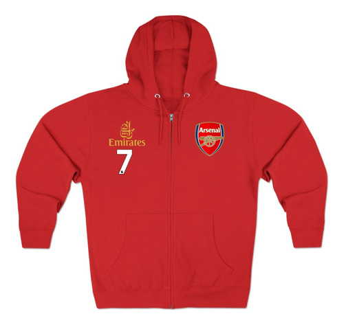 Campera Algodon Manchester United Canguro Niños