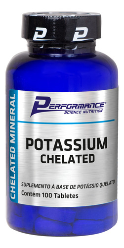 Potássio Quelato (100 Tabletes) - Performance Nutrition