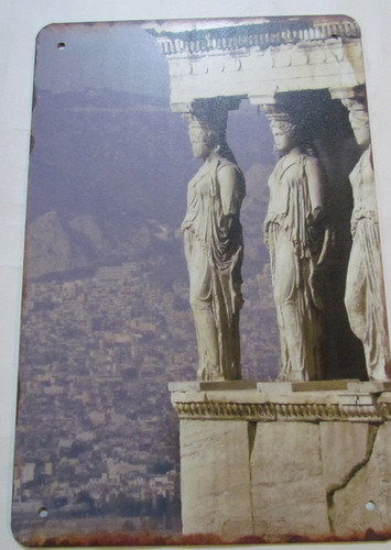 Poster Cartel Placa Erecteon Acropolis Atenas Grecia Decora