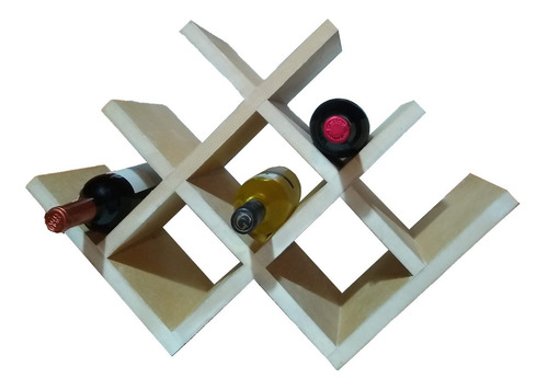Imagen 5 de 5 de Bodega Vinoteca Cava De Madera Mdf (p/pintar) Colgar O Apoyo