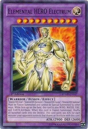 Elemental Hero Héroe Elemental Electrum Común Yugioh
