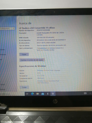 Hp Pavilion X360 Convertible 14-cd0xxx (Usado)