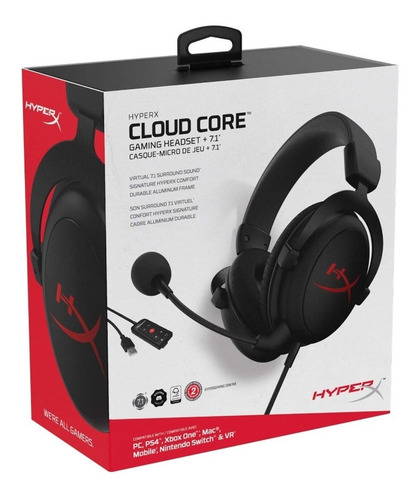 Imagen 8 de 9 de Auricular Hyperx Cloud Core 7.1 Surround Pc Ps4