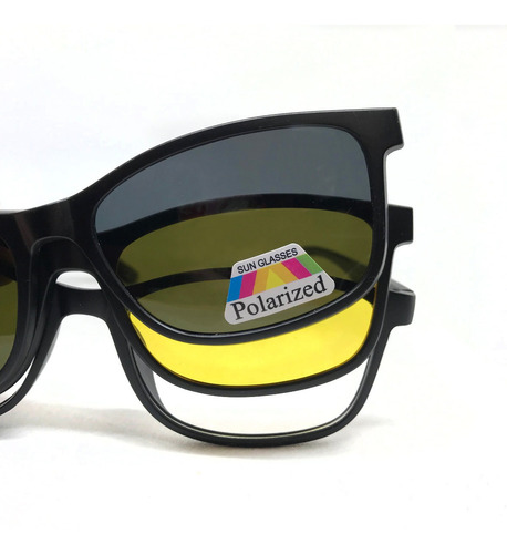 Imagen 1 de 10 de Kevingston Gafas Clip On Sol Magnetico Lente Polarizado 2294