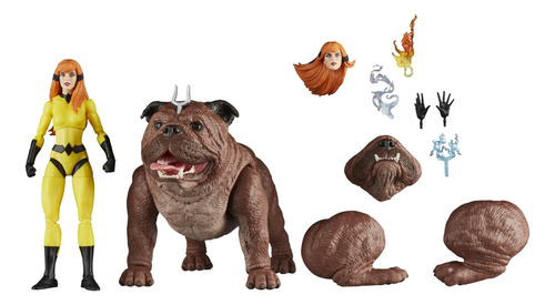 Marvel Legends Series Crystal Y Lockjaw Figuras 15 Cm Ews