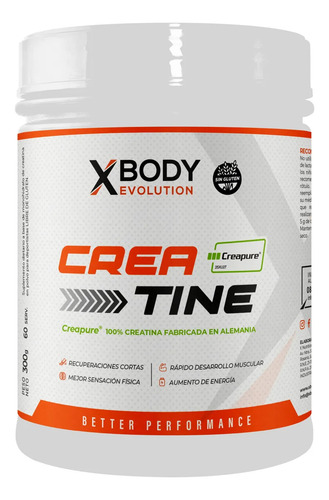 Creatina Monohidrato 300grs Xbody Creapure Sabor Sin Sabor
