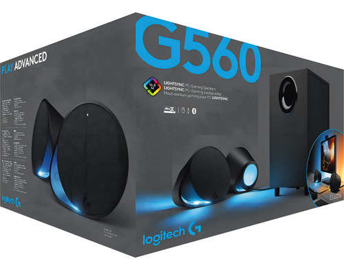 Bocina Logitech G560 Con Bluetooth Negra 127v Negro