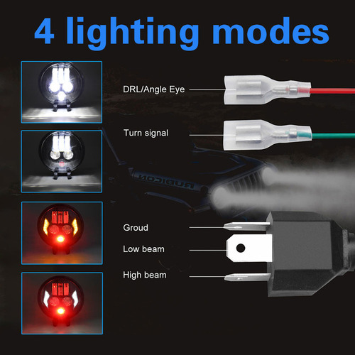 1 Proyector De Faro Led For Motocicleta De 5 75 Pulgadas