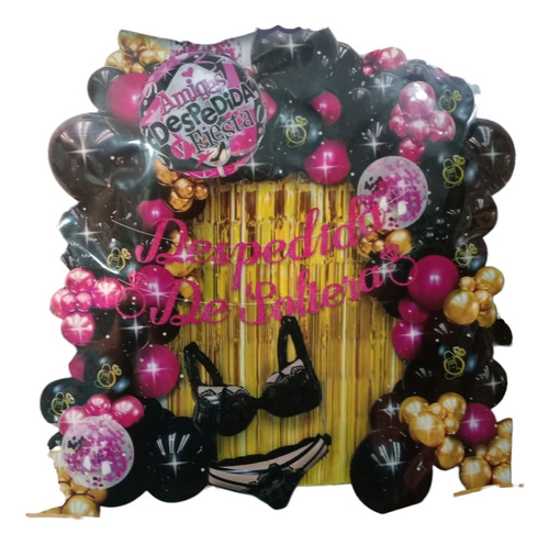 Set D Arco De Globos Despedida De Soltera Decoración Fucsia