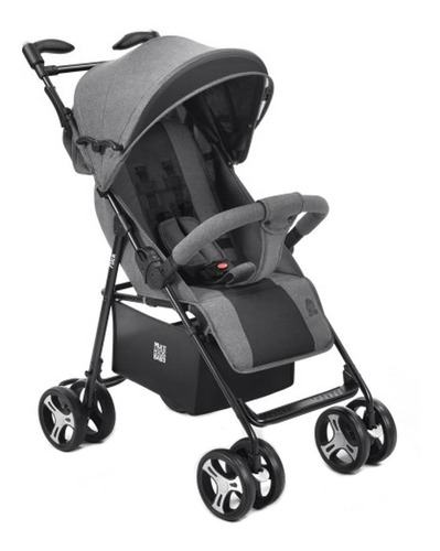 Carrinho de Passeio P/ Bebê Flick Até 15kgs Cinza Multikids