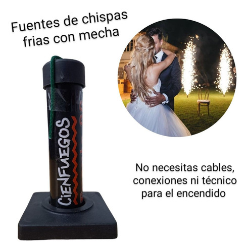Fuentes Chispas Frias Con Mecha Cienfuegos
