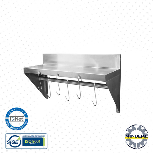 Repisa 100% Acero Inoxidable Marca Mindejal