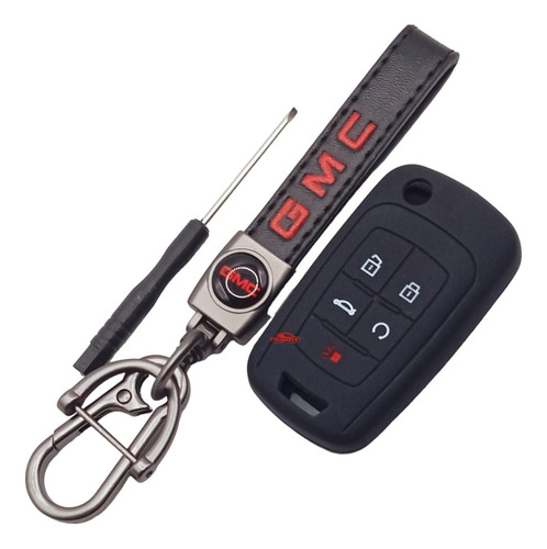 Tc Funda Silicon Gmc Terrain 5 Boton 2010 Al 2018 + Llavero