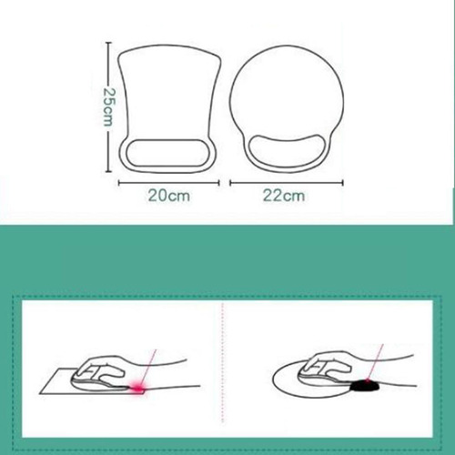 Conjunto De Teclado E Mouse Pad - Almofada De Espuma De