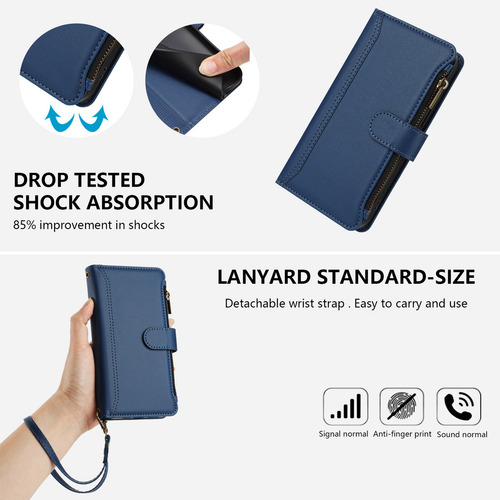 Funda Tipo Cartera Multifuncional De La Serie Umidigi Con Puntales Ajustables Y Correa De Muñeca Desmontable, Ranuras Para Tarjetas