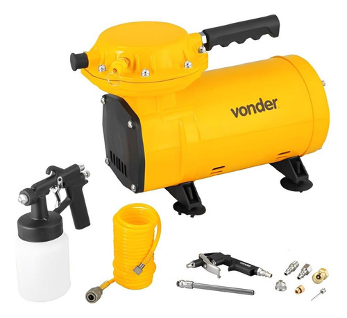 Compressor De Ar Direto 1/2hp Com Kit Multiuso Bivolt Vonder