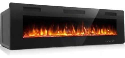 Chimenea Eléctrica Antarctic Star 106 Cm Montaje En Pared
