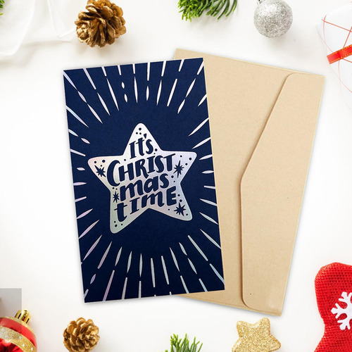 Tarjeta De Navidad, Tarjeta De Felicitación Estilo D