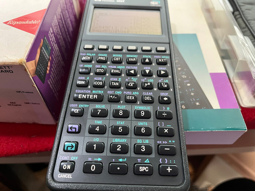 Calculadora Gráfica Hp 48gx Impecável Na Caixa Cinza (Usado)
