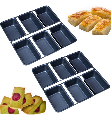 Mini Bandeja Antiadherente Para Hornear Pan Y Postres, 2 Uni