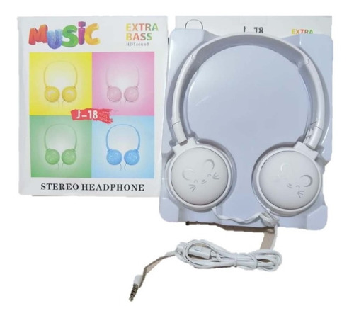 Auriculares Con Micrófono Extra Bass Hifi Sound J18