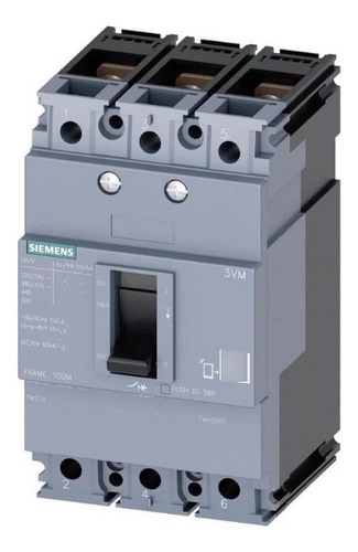 Disjuntor 3p 20a 16ka Tm210 Ftfm 3vm1020-2ed32-0aa0 Siemens