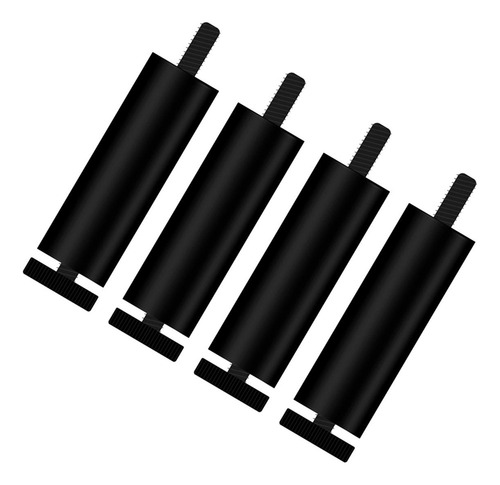 C-f 4 Patas De Aleación De Aluminio Negro 15cm Diámetro 2,8