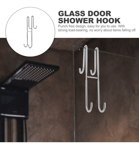 Gancho De Ducha Con Puerta De Vidrio Para Colgar Toallas De